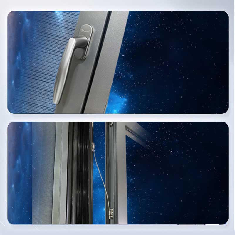 Seamless Welded Broken Bridge double Inswing Casement Windows