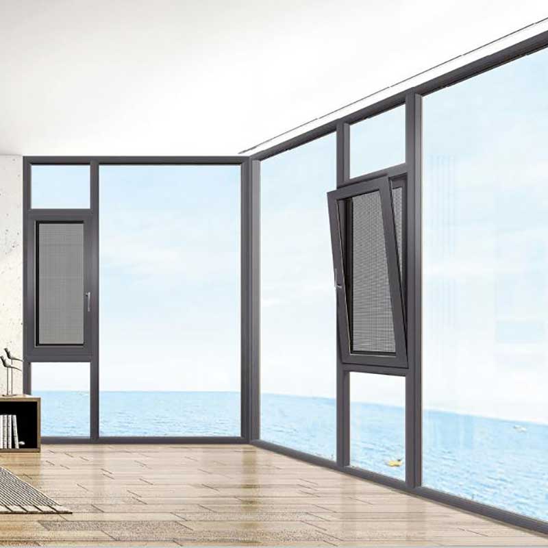 Seamless Welded Broken Bridge Inswing Casement Windows