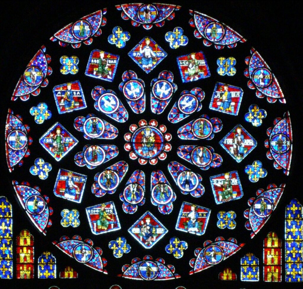 Chartres Cathedral stained glass windows