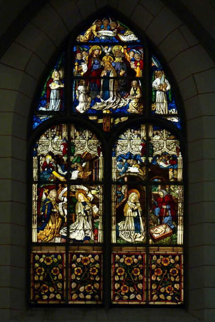Augsburg Cathedral stained glass windows