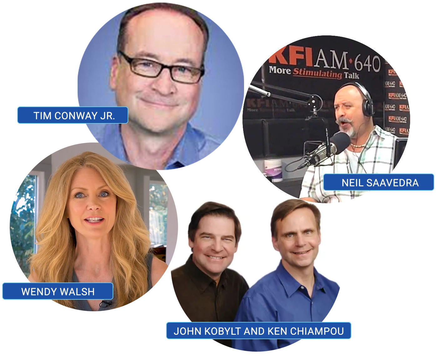 Tim Conway Jr., Wendy Walsh, Neil Saavedra, John Kobylt and Ken Chiampou